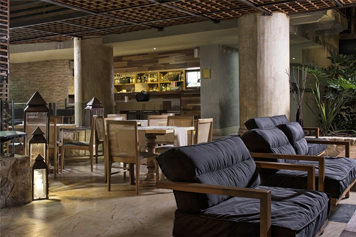 酒店局部餐飲區(qū)域，餐廳實(shí)景圖