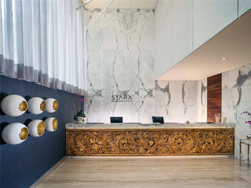 酒店大堂：前臺(tái)局部空間設(shè)計(jì)實(shí)景圖