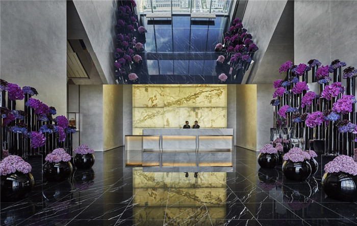 酒店大堂設(shè)計(jì)-勃朗設(shè)計(jì)分享摩登都市風(fēng)美國費(fèi)城四季酒店設(shè)計(jì)