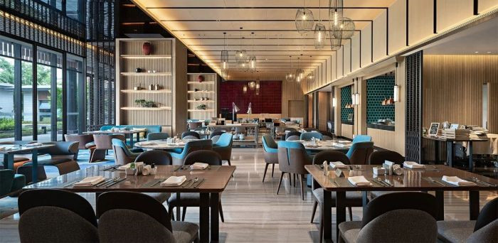 最新開業(yè)   成都海泉灣美憬閣索菲特酒店餐廳設(shè)計