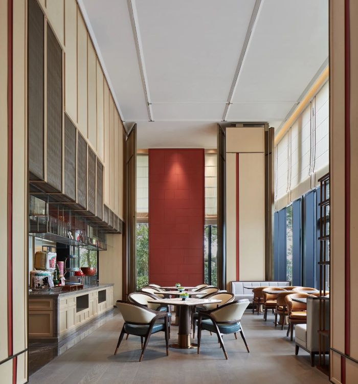 酒店餐廳設(shè)計-中式風(fēng)華   南湖賓館1號樓翻新改造設(shè)計案例