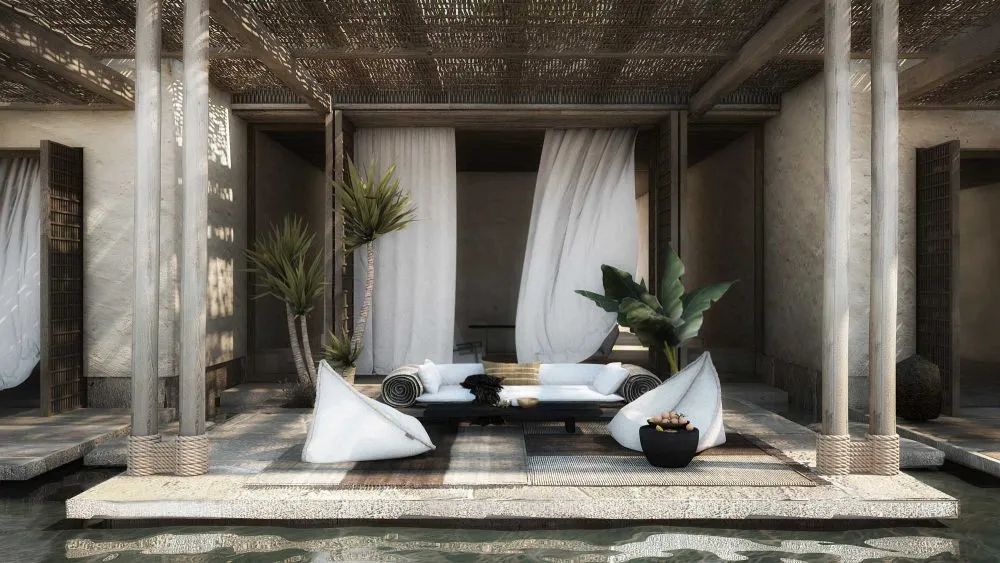 希臘 Residence in Abu Dhabi 民宿泳池設計賞析