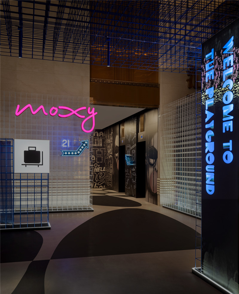 上海最新MOXY個性工業(yè)風潮牌酒店設(shè)計賞析