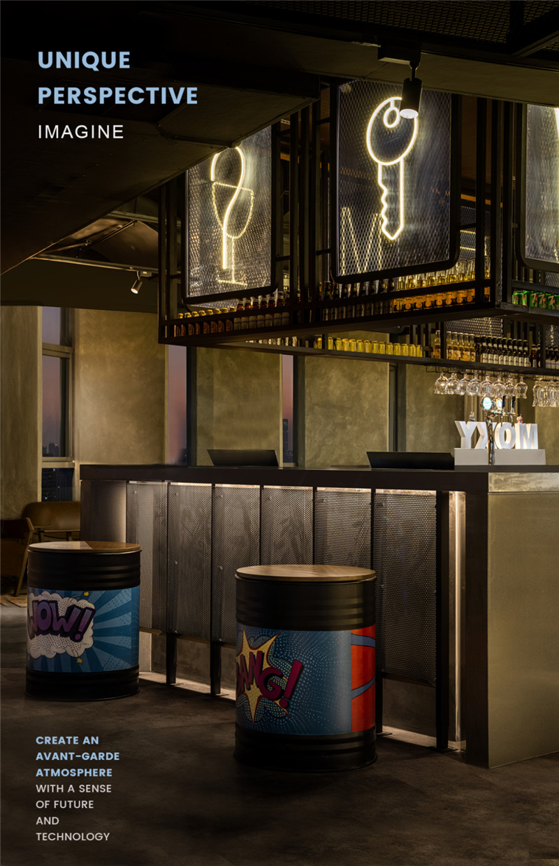 上海最新MOXY個性工業(yè)風潮牌酒店設(shè)計賞析