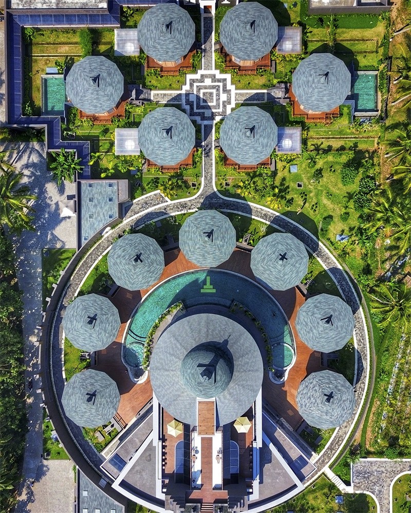 以寺院為靈感 Le Temple Borobudur 度假酒店設(shè)計